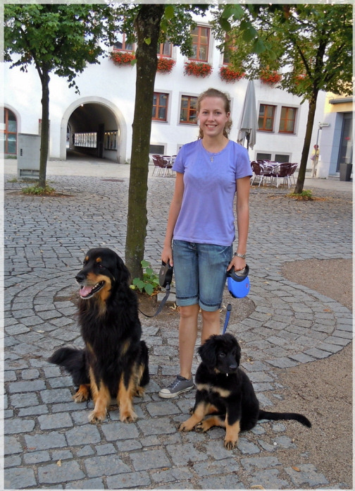 mit Papa in der Stadt